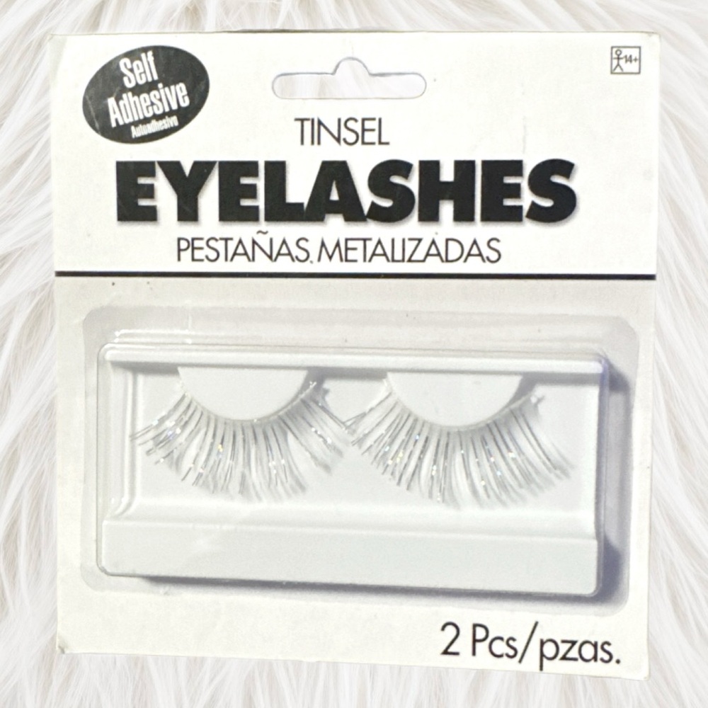 Tinsel Self-Adhesive Silver Eyelashes